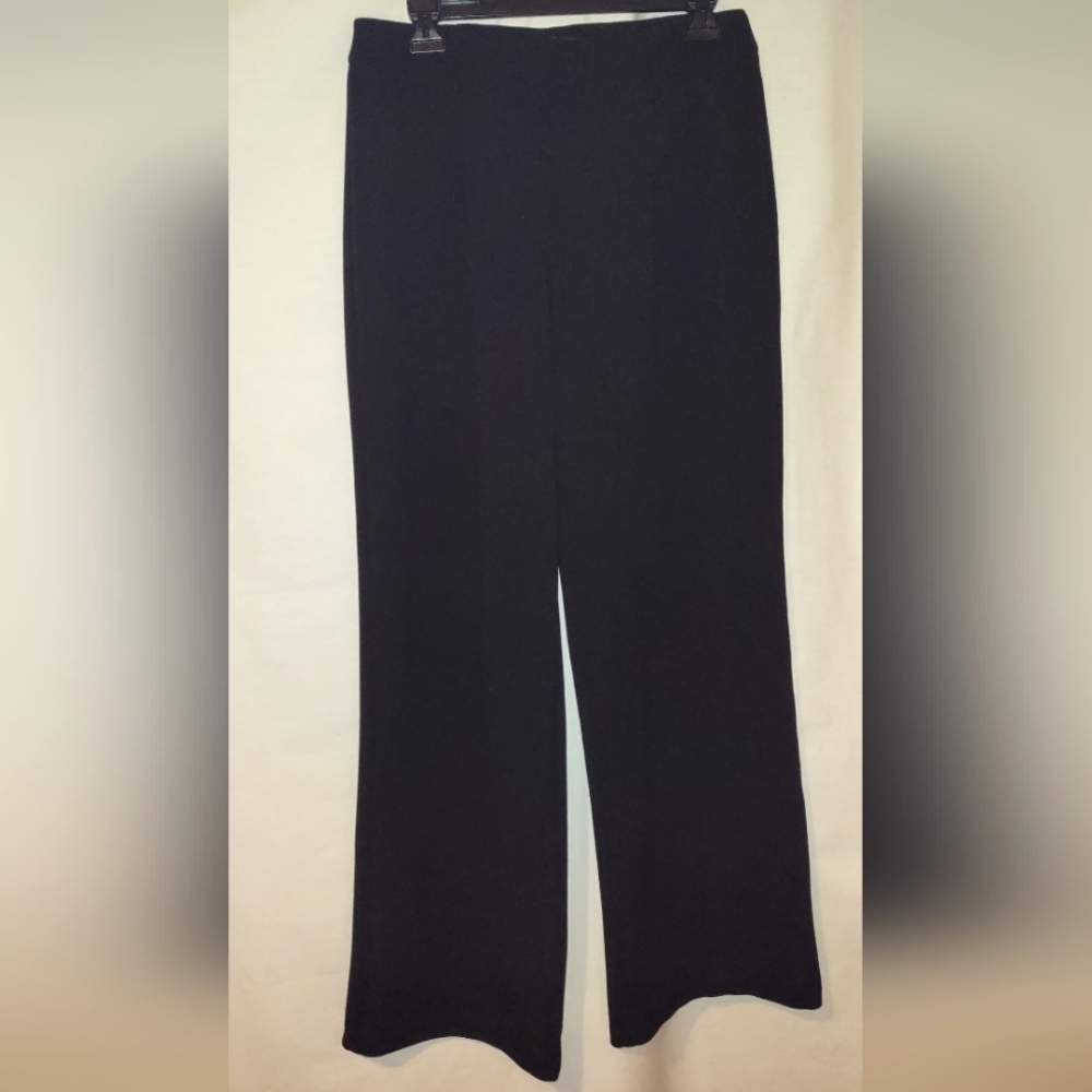 Versona Wide Leg Pull On Black Pants